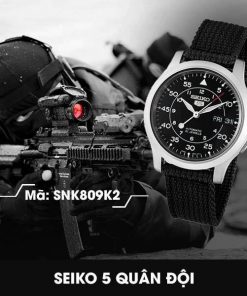 Đồng hồ nam Seiko 5 quân đội các mã SNK805 & SNK807 & SNK803 & SNK809